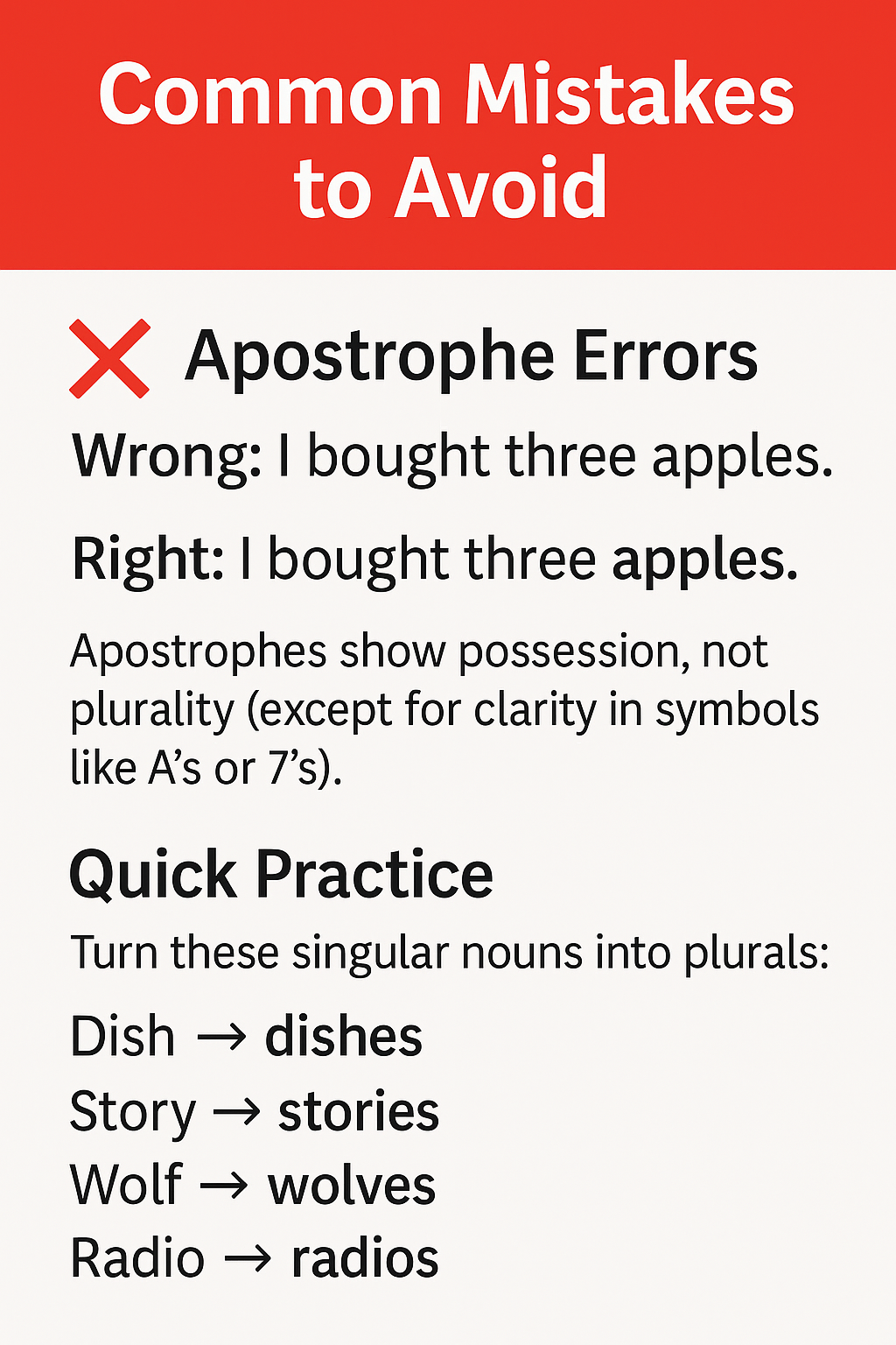 Common Mistakes to Avoid