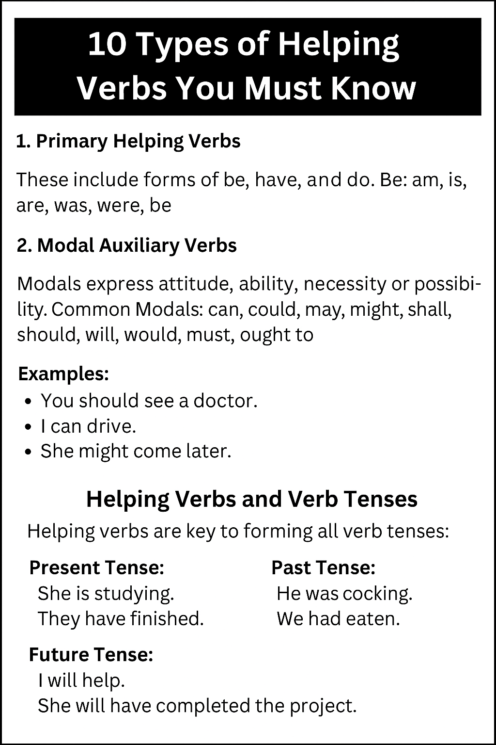 helping verbs