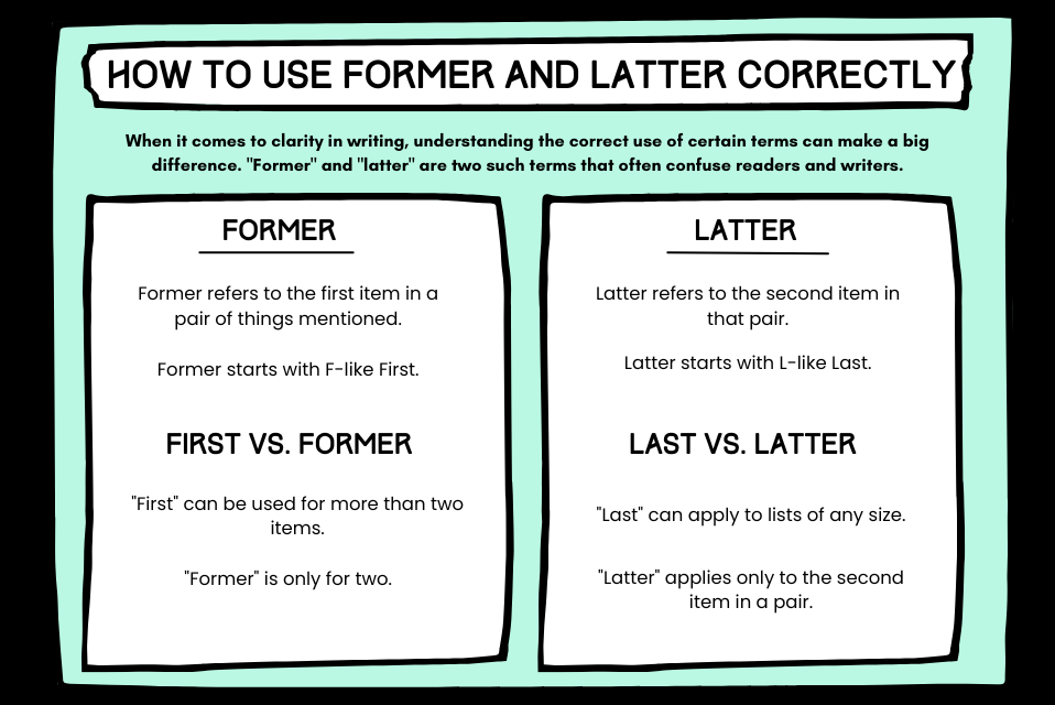 How to Use Former and Latter Correctly
