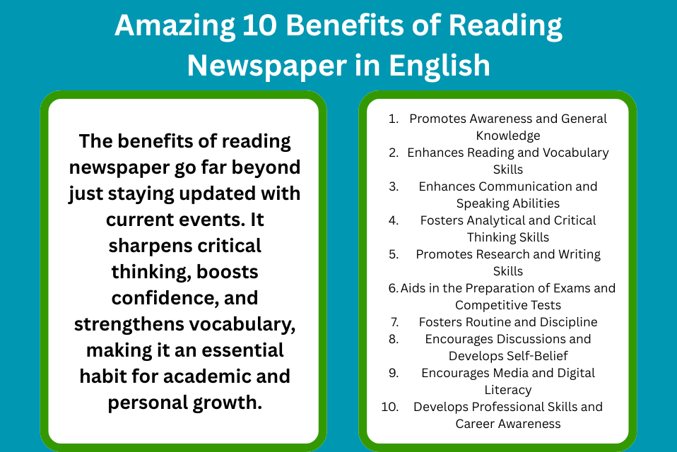 Benefits of Reading Newspaper in English
