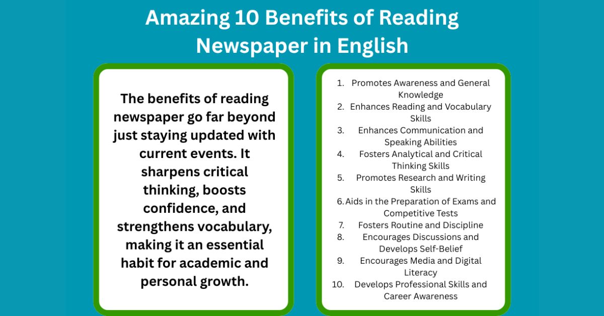 Essential 10 Benefits of Reading Newspaper for Everyone