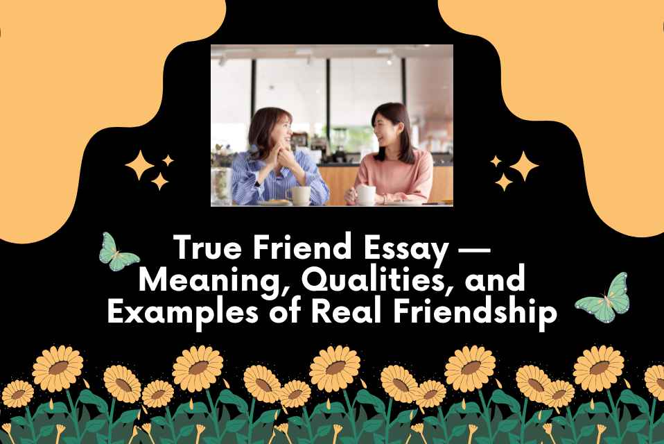 True Friend Essay — Meaning, Qualities, and Examples of Real Friendship