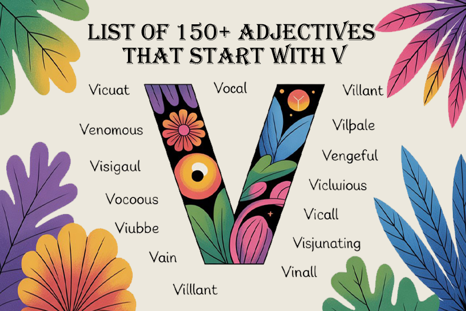 Adjectives That Start With V