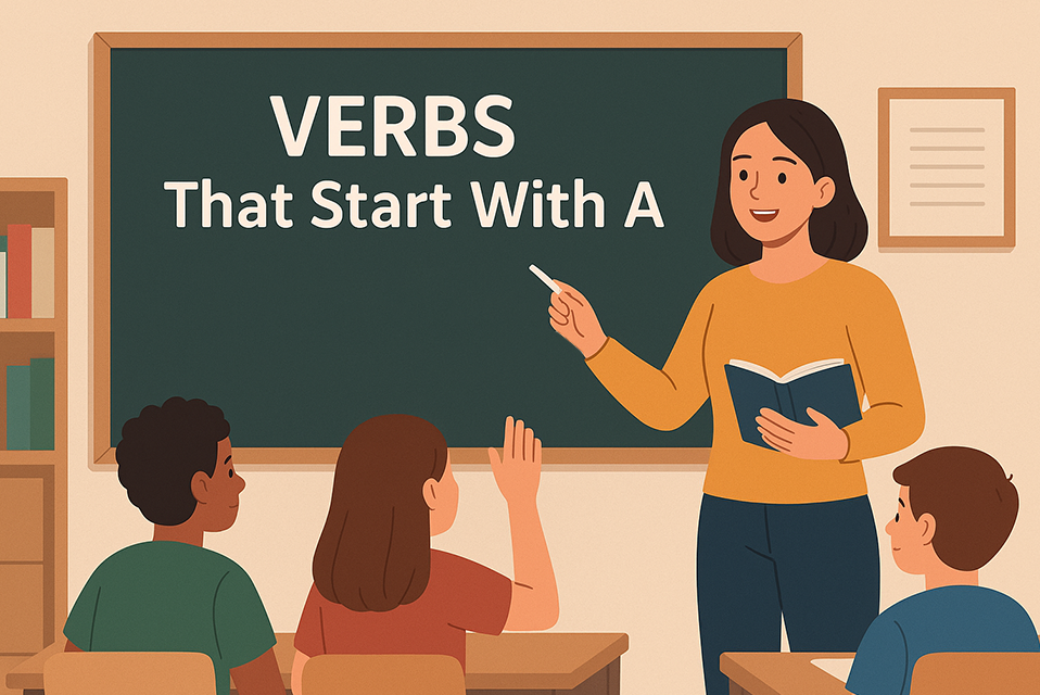 Verbs That Start With A