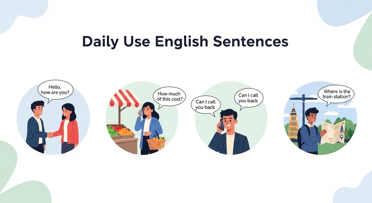 Daily Use English Sentences (100+ Examples for Everyday Conversations)