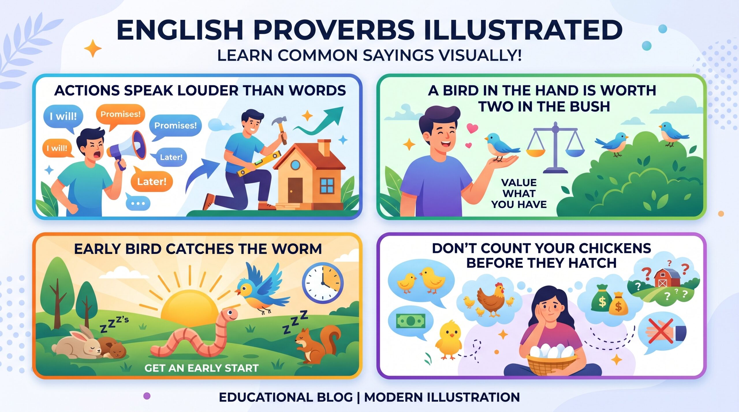 100+ Common Proverbs in English with Meanings and Examples