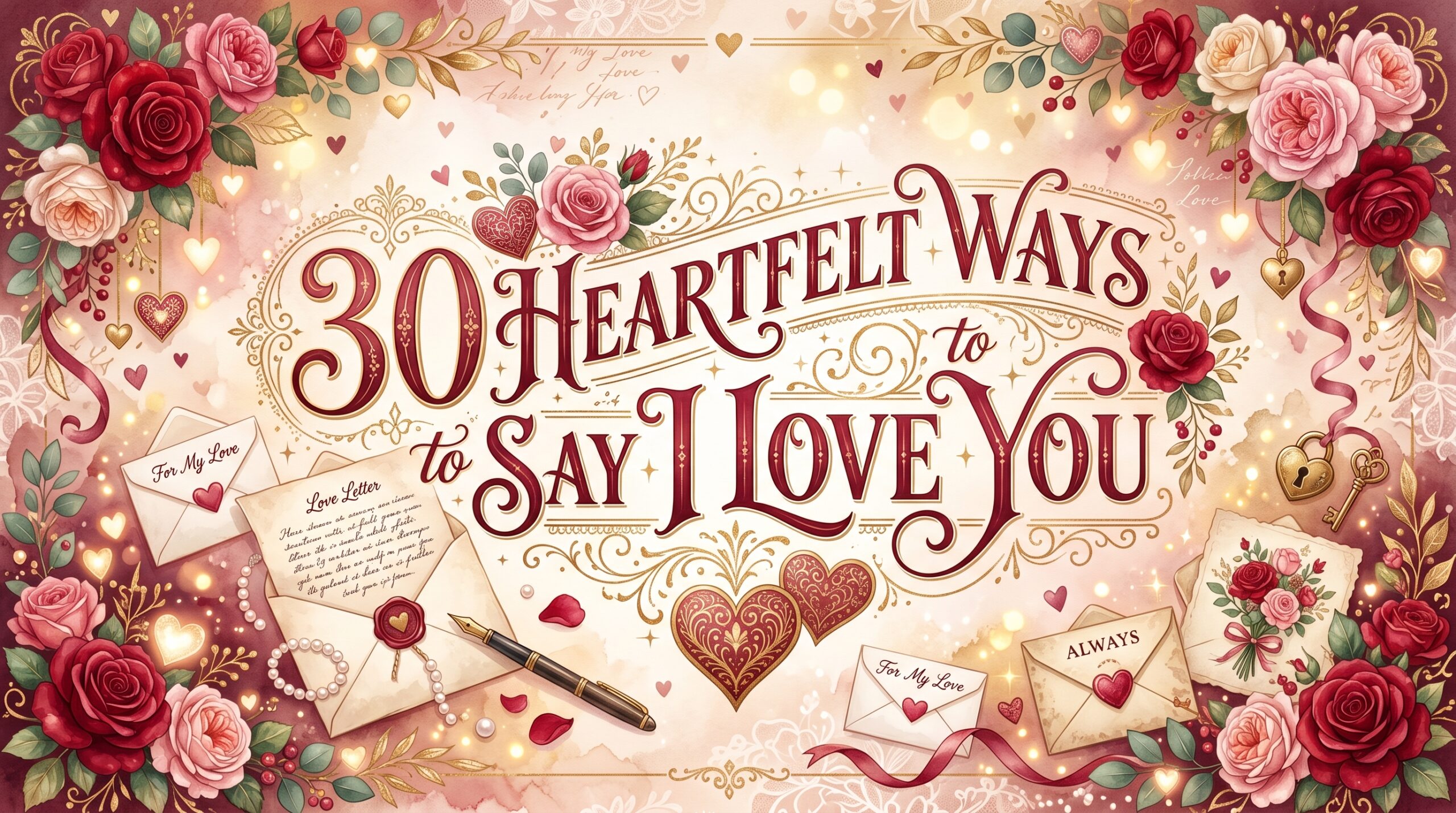 30 Heartfelt Ways to Say “I Love You”