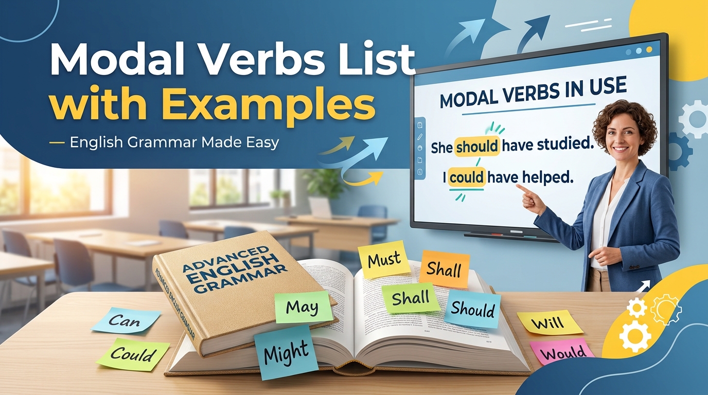 Modal Verbs List with Examples